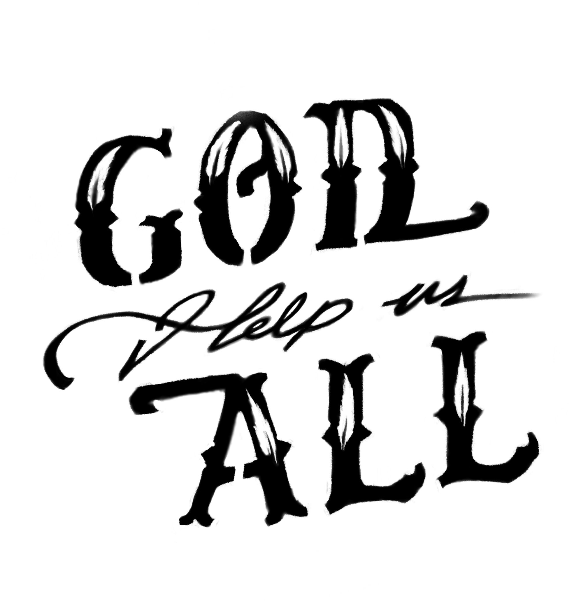 God Help Us All - Black Logo